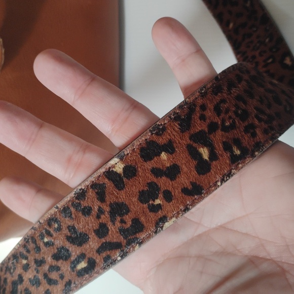 Madewell Brown Tote with Leopard Strap - Picture 2 of 12